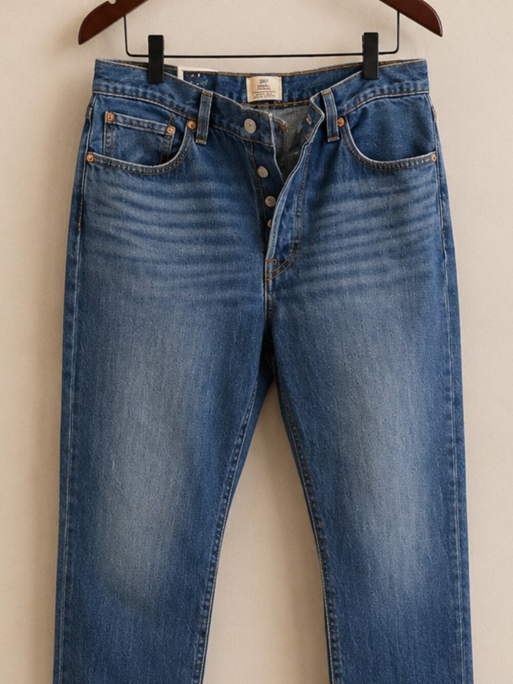 NWT Levi's 501 Original Button Fly Jeans 33x30 Medium Wash Straight Leg